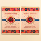 Raksha Bandhan Wishes Greeting Card With Envelope Pack of 2
